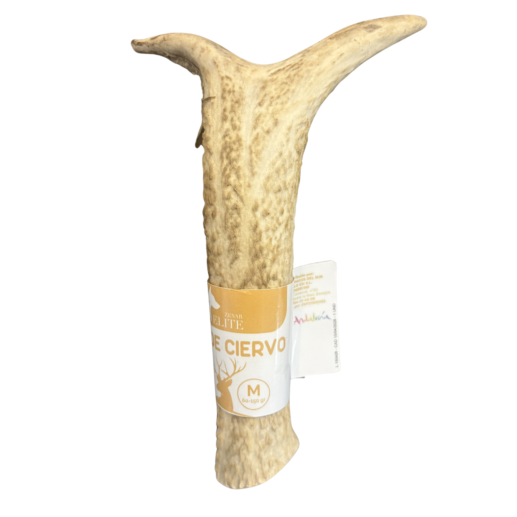 Asta de Ciervo Talla M — Mordedor Natural 100% Sostenible para Perros
