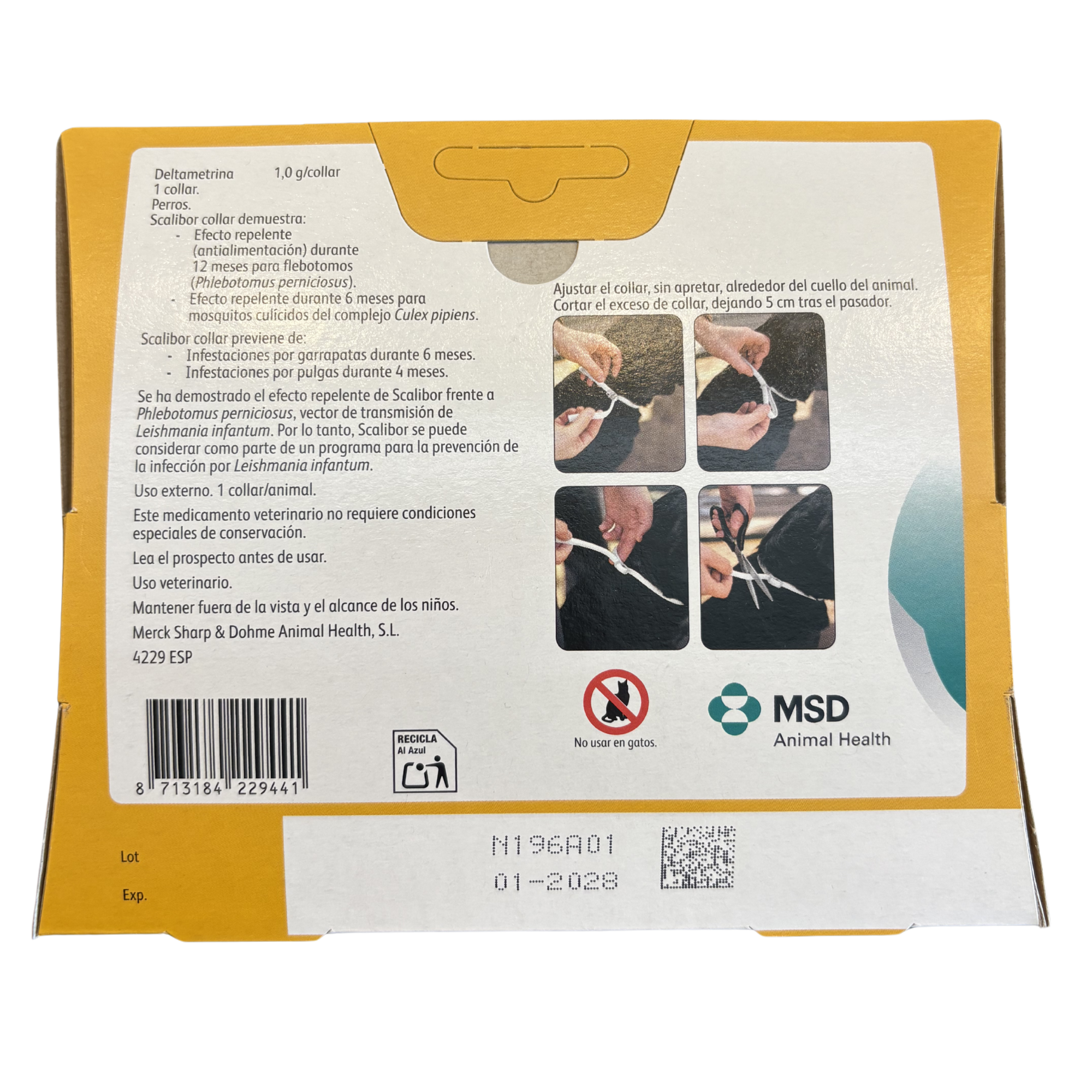 Collar Scalibor Antiparasitario para Perros — Protección hasta 12 meses