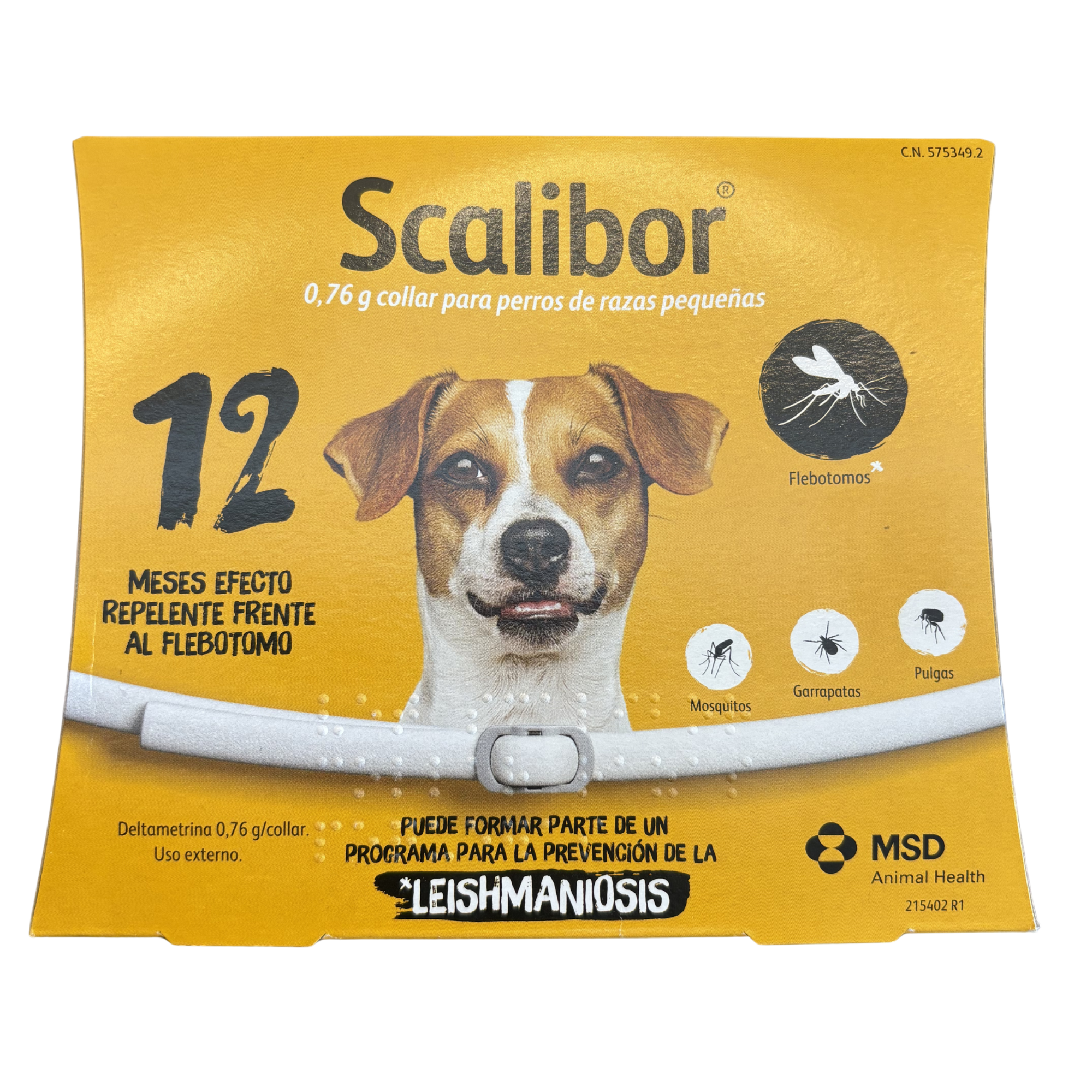Collar Scalibor Antiparasitario para Perros Pequeños y Medianos — Protección hasta 12 meses