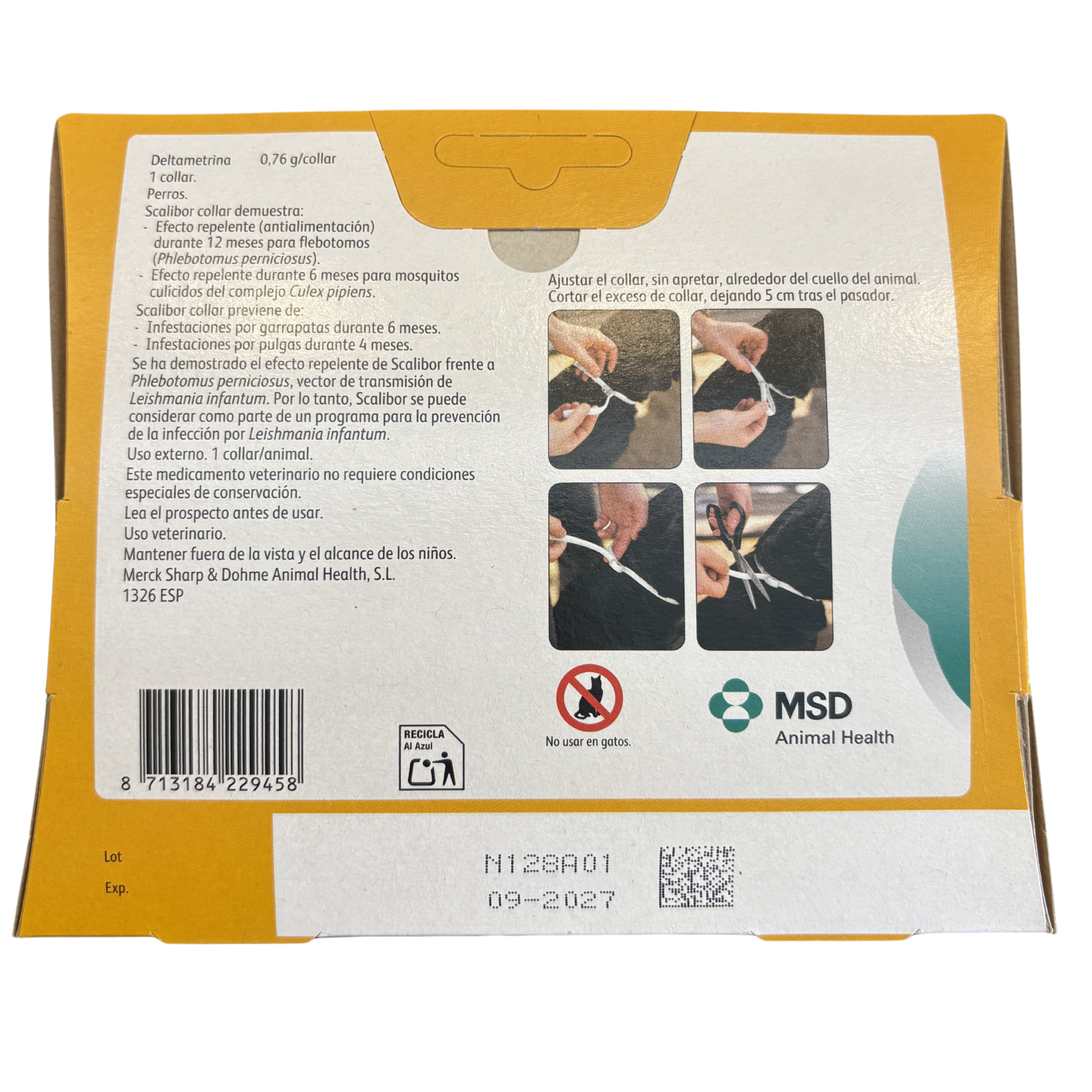 Collar Scalibor Antiparasitario para Perros Pequeños y Medianos — Protección hasta 12 meses