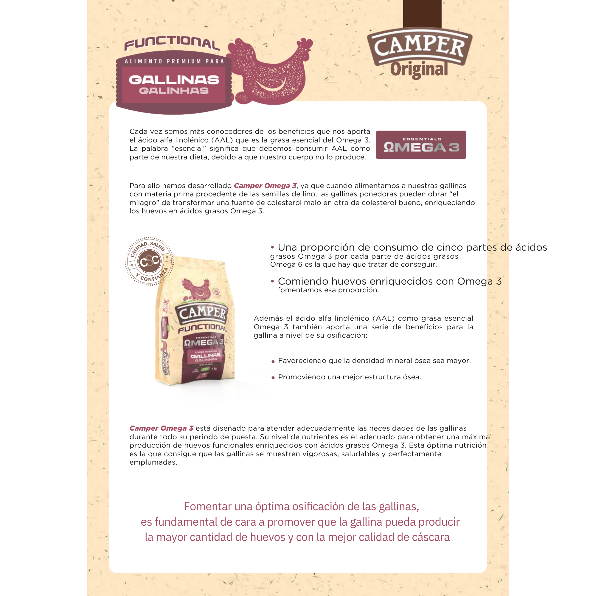 Camper Omega 3 - 5 KG