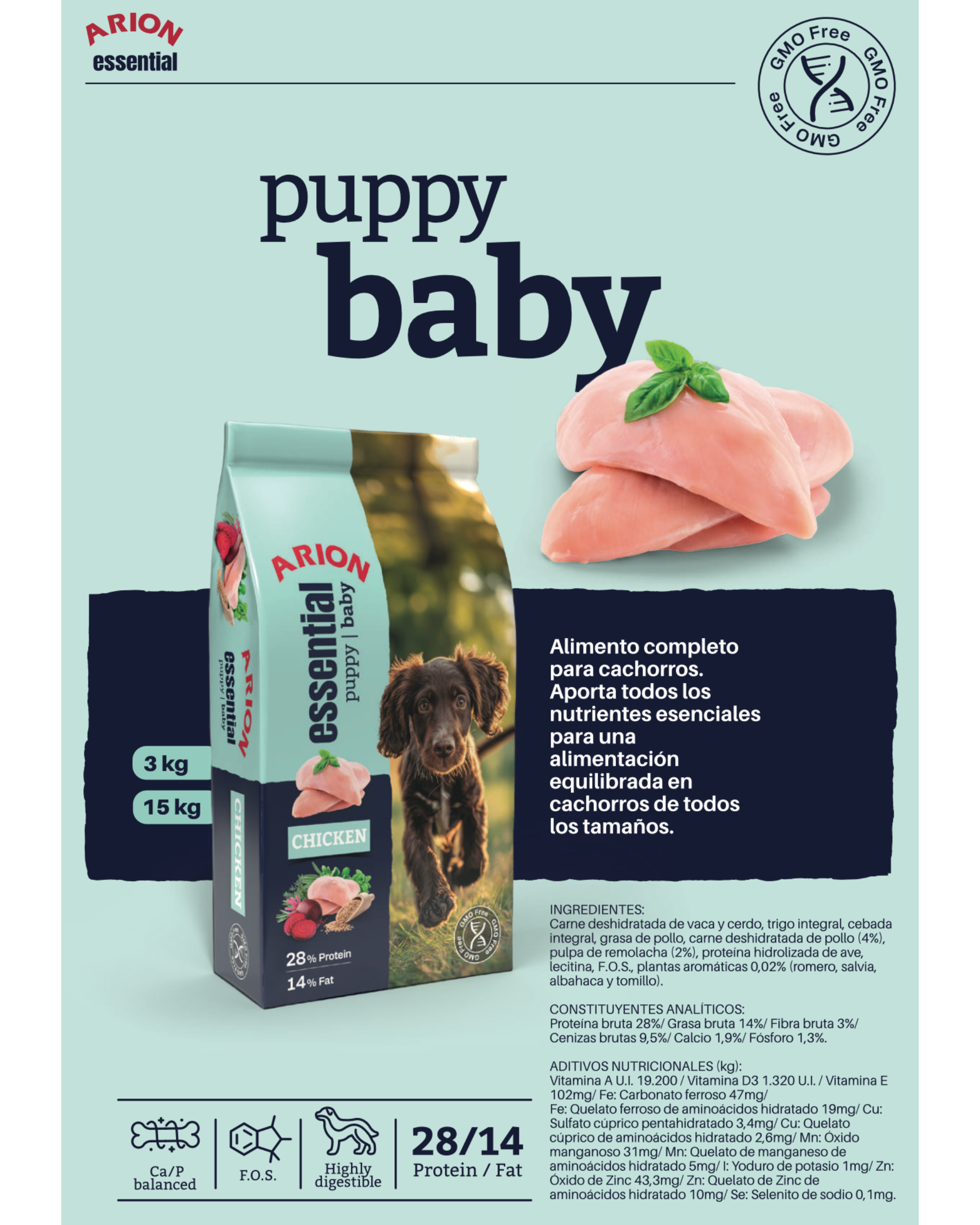 Arion Essential Puppy Baby - 15 KG