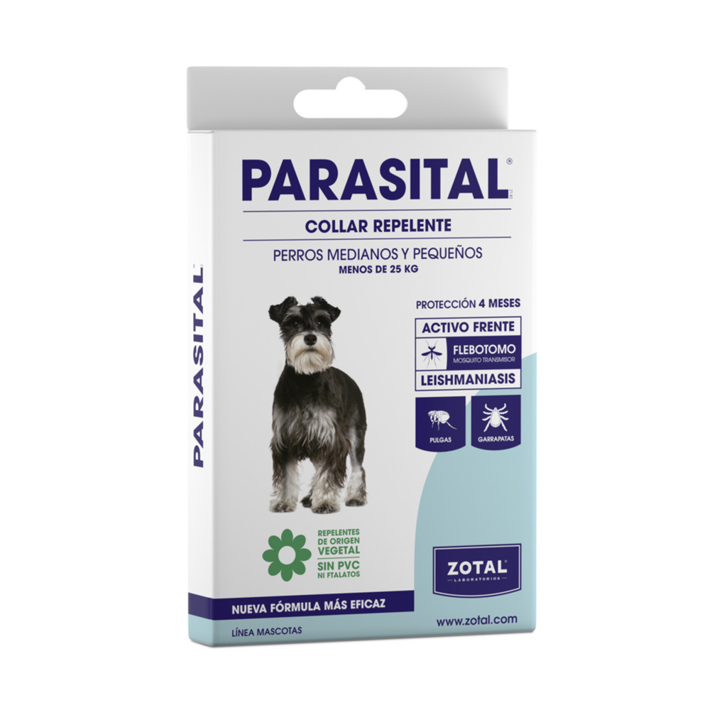 PARASITAL® ZOTAL | Collar Antiparasitario Natural para Perros >25 KG