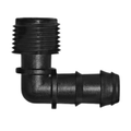 CODO ROSCA MACHO 16MM X 1/2" NEGRO.