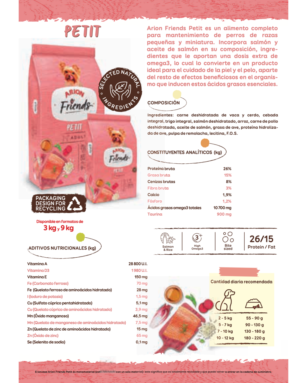 Arion Friends Petit - 3 KG
