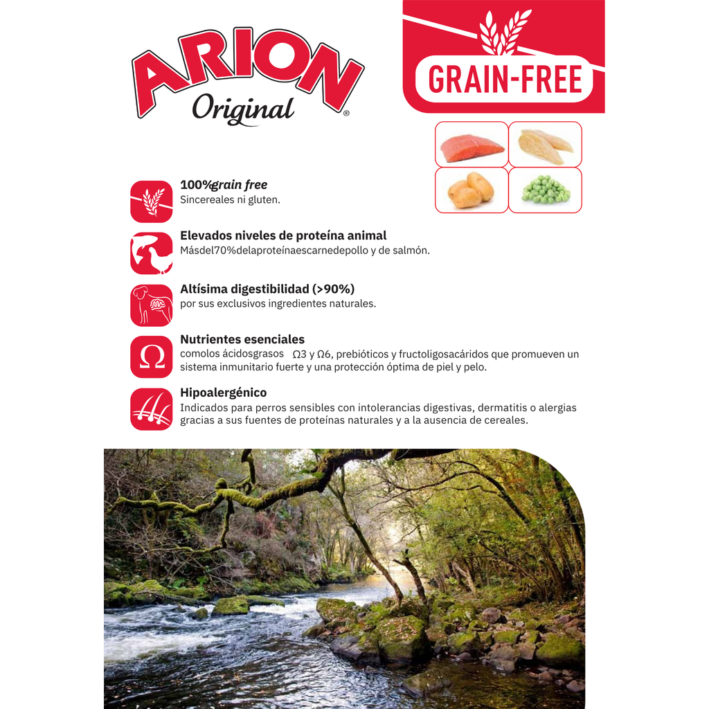Arion Original Adult Chicken&Potato 12kg -  Sin Cereales | Grain Free