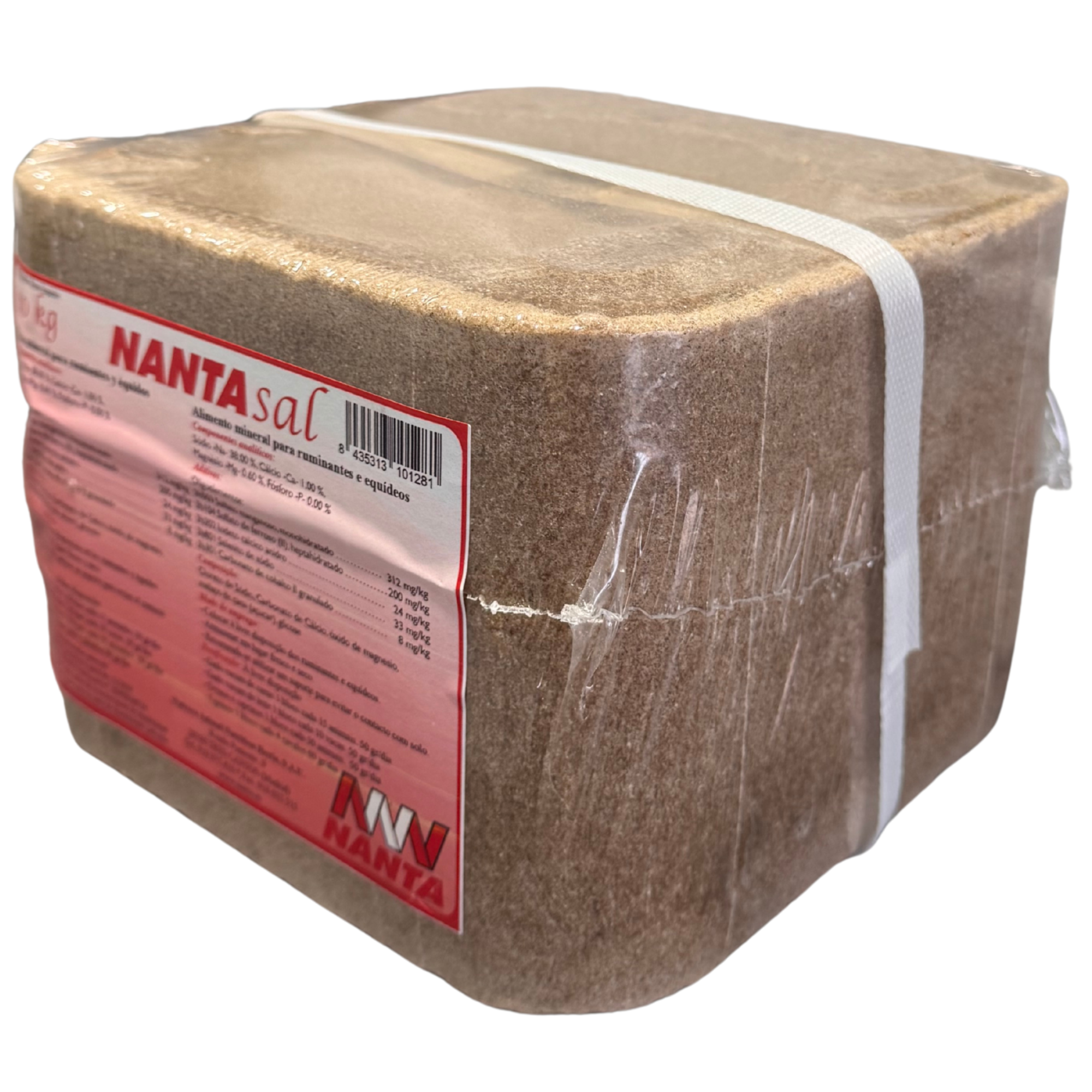 Nantasal Bloque 10kg - Piedra Sal Mineral Ganado | Vacas Ovejas Caballos Cabras