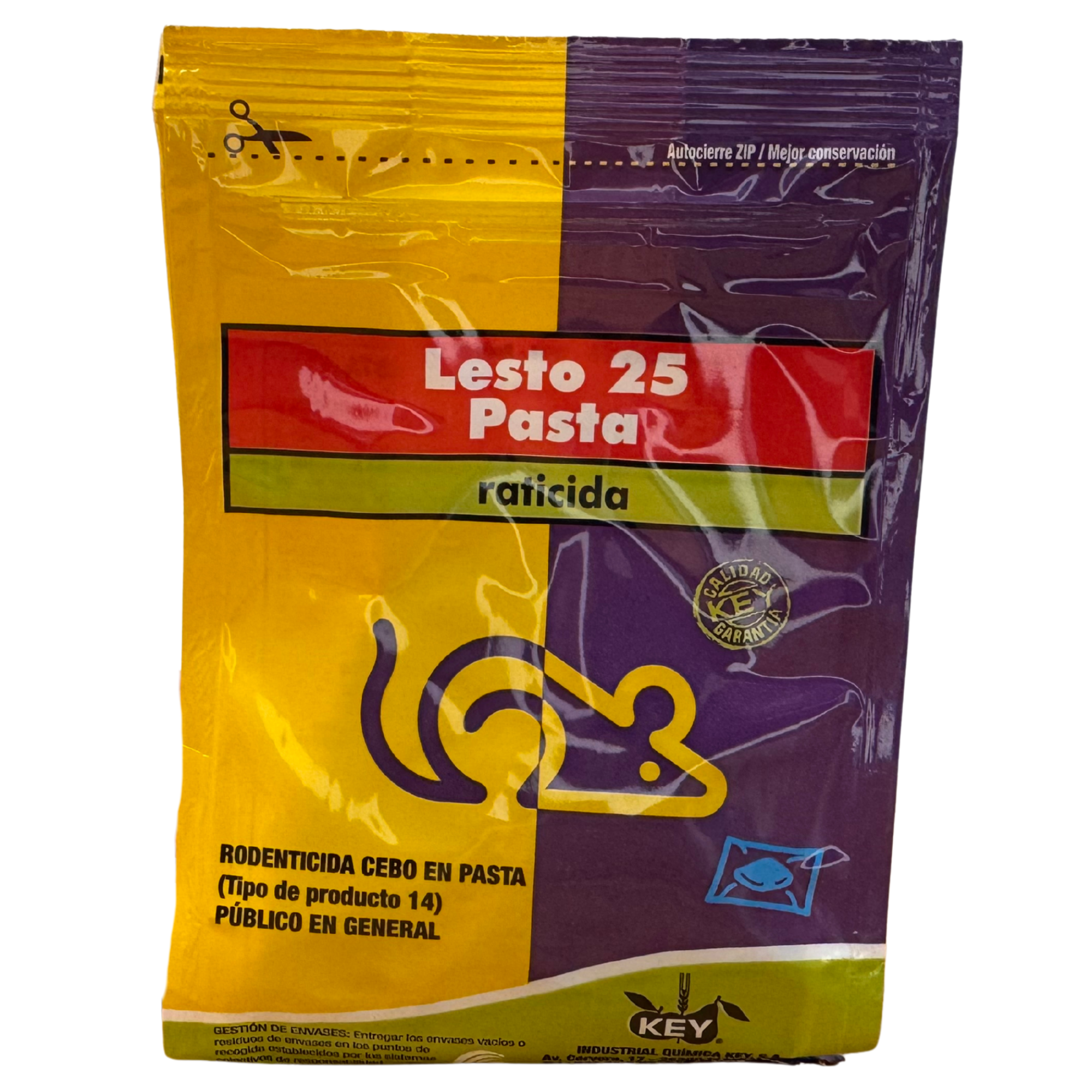 LESTO 25 PASTA - Rodenticida en Pasta Listo para Usar 150g