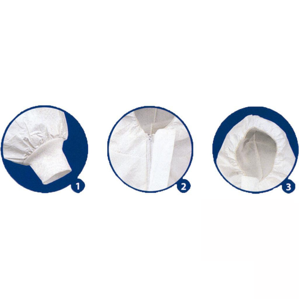 Buzo Desechable Blanco Talla XL - Material No Tejido