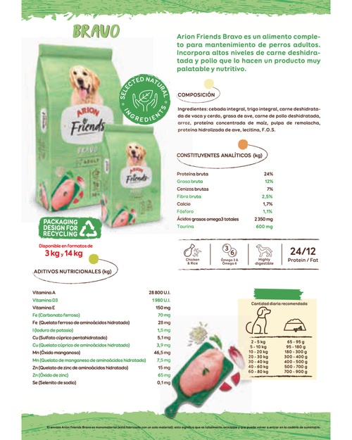 Arion Friends Bravo - 3 KG