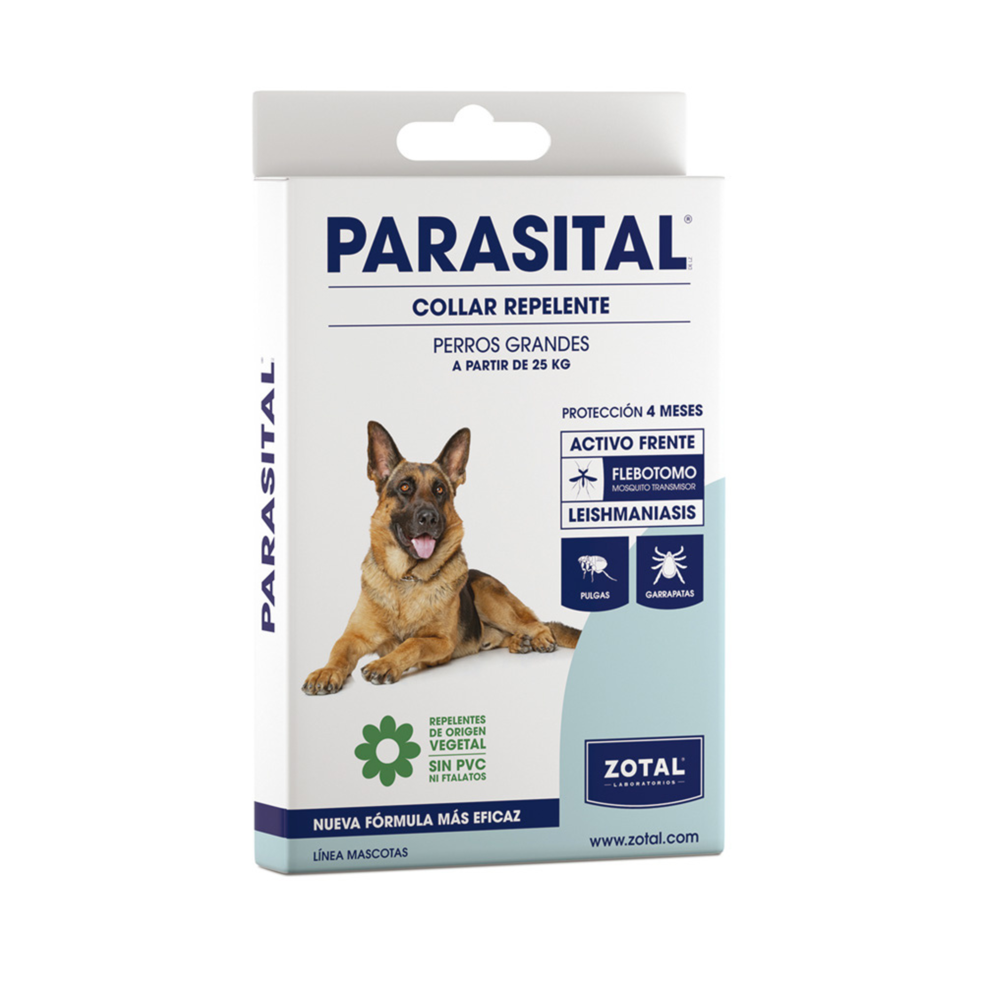 PARASITAL® Collar Antiparasitario Natural para Perros Grandes