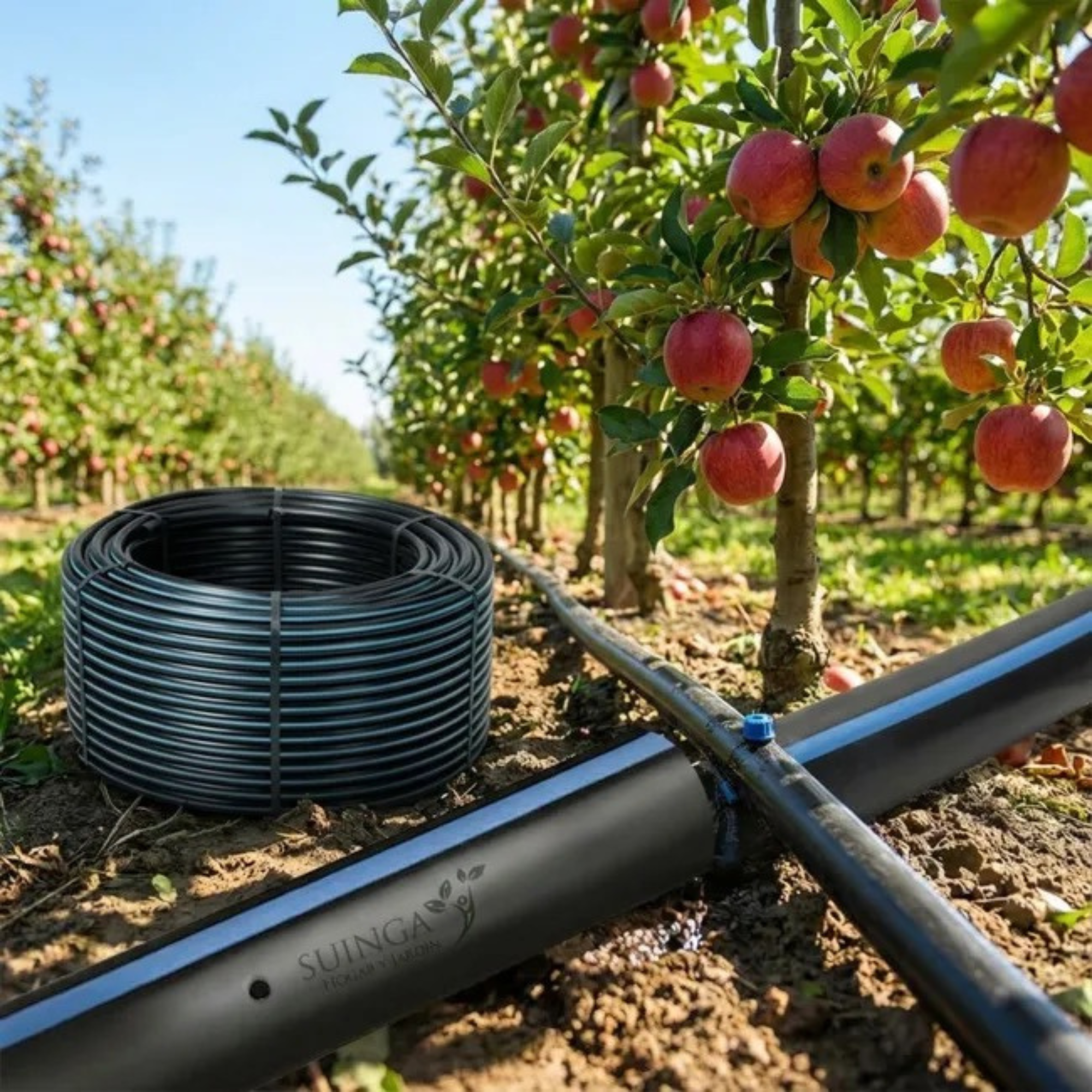 TUBERÍA CON GOTEROS AUTOCOMPENSANTES A 50CM