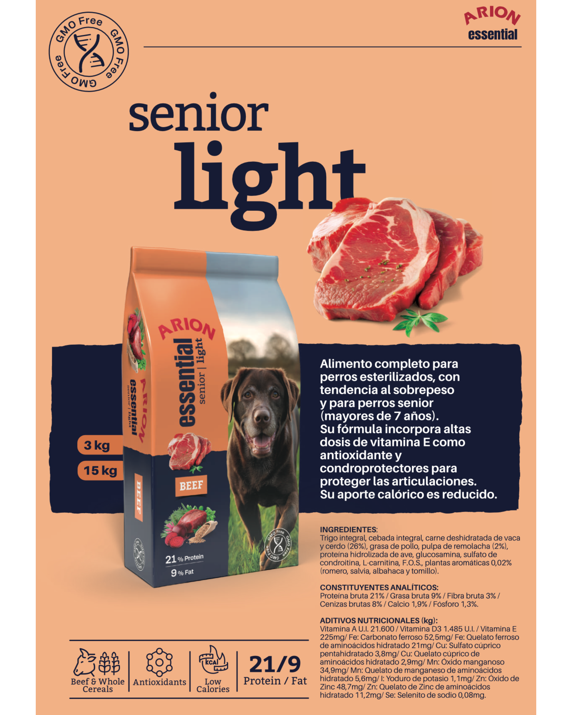 Arion Essential Senior Light - 3 KG