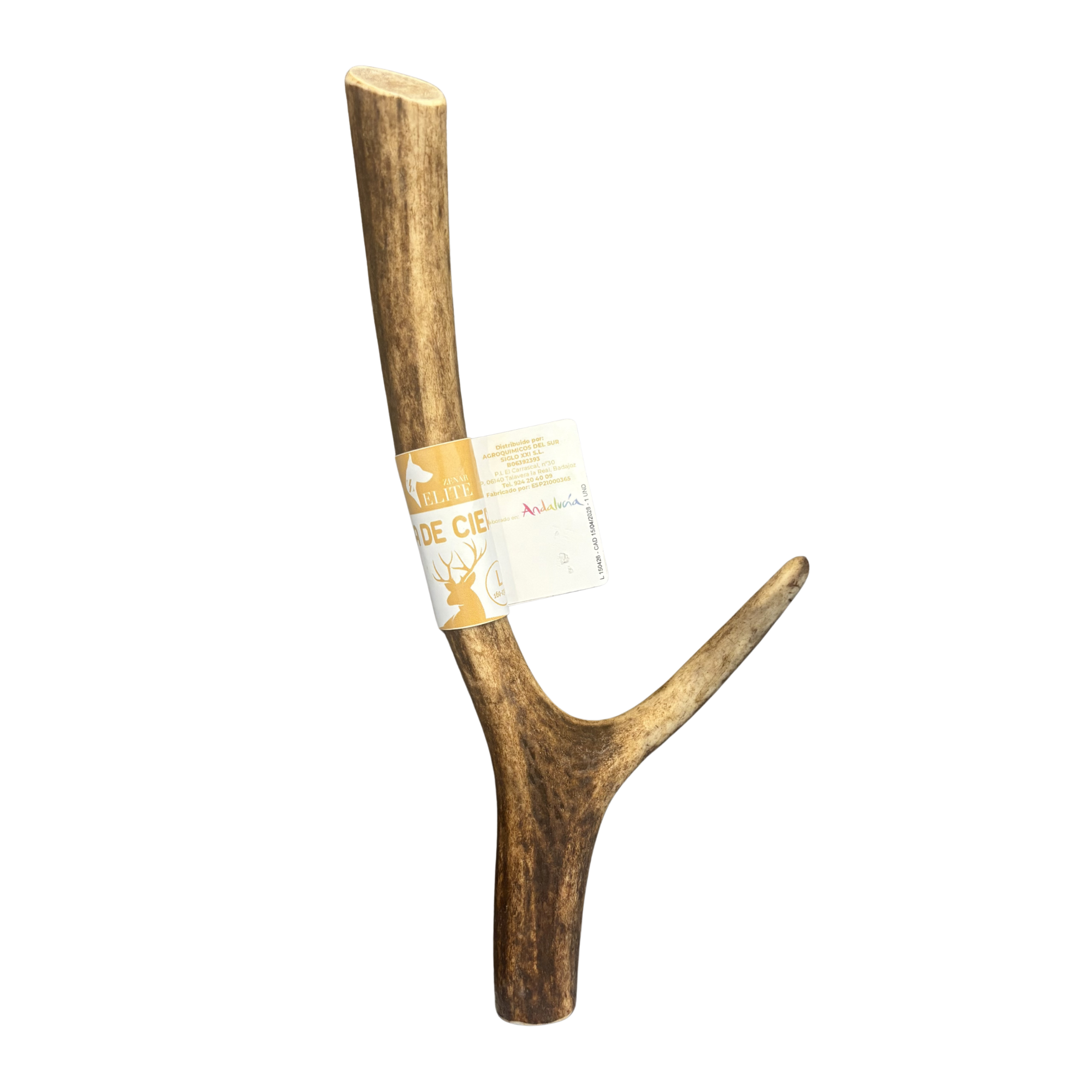 Asta de Ciervo Talla L — Mordedor Natural 100% Sostenible para Perros