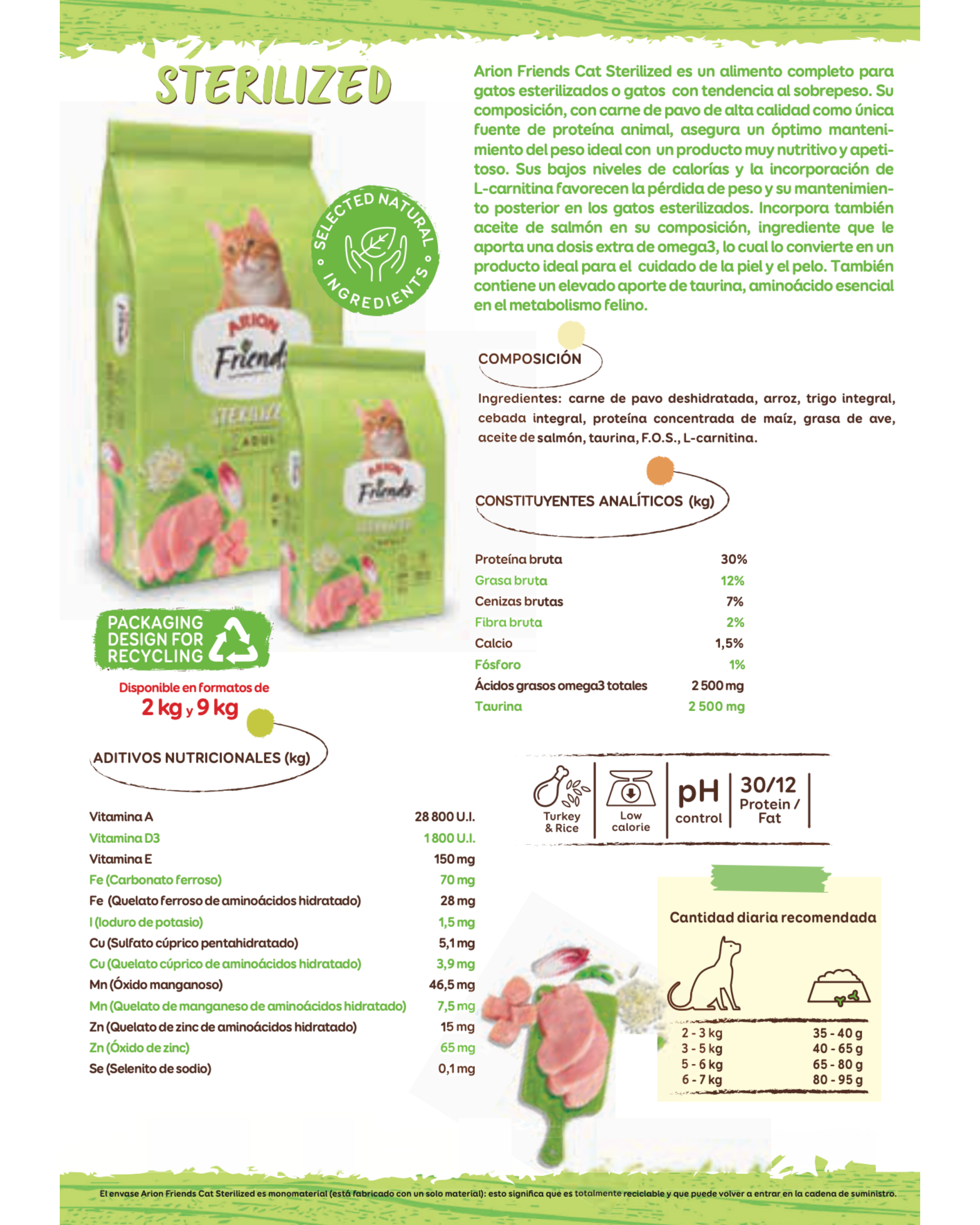 Arion Friends Cat Sterilized  - 9 KG