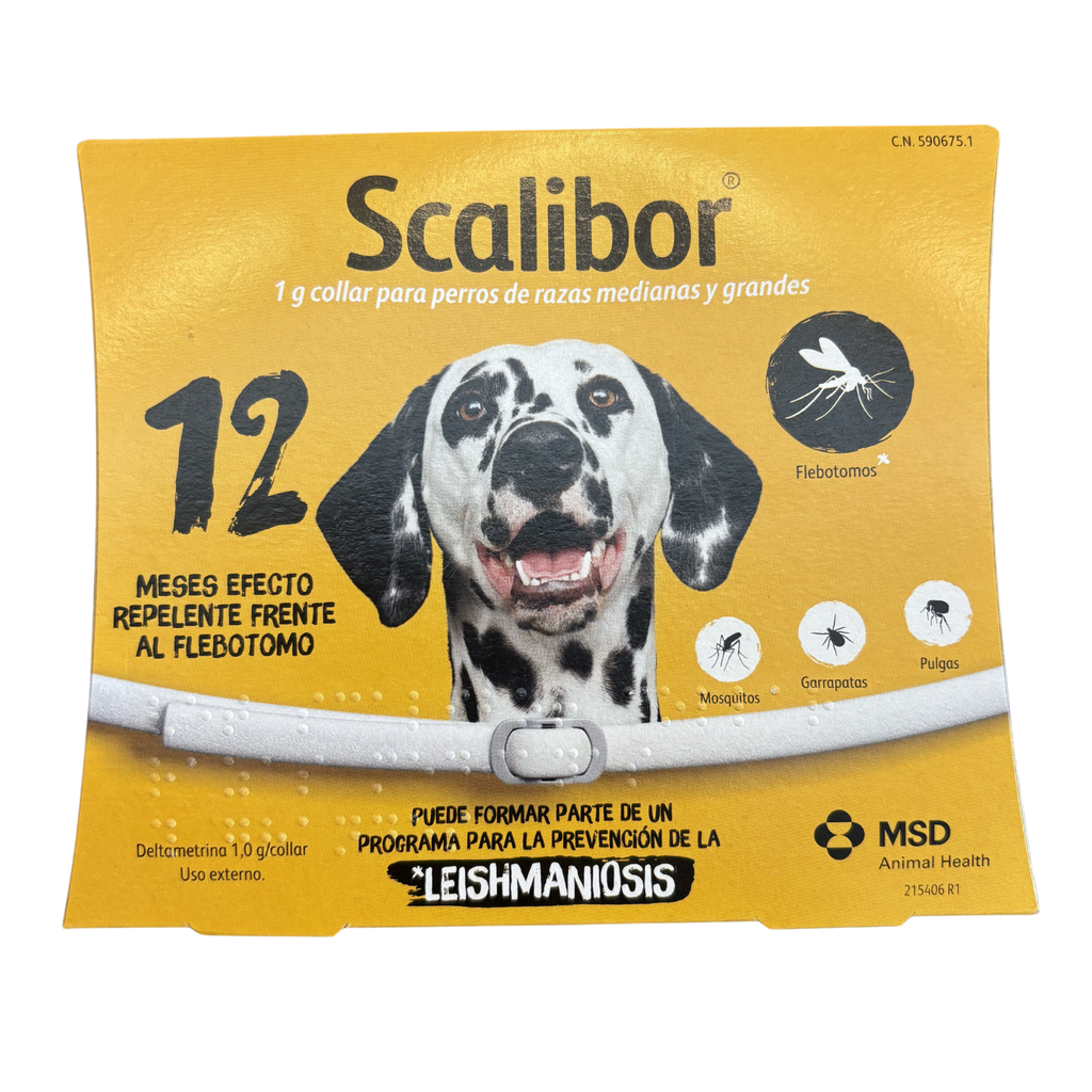 Collar Scalibor Antiparasitario para Perros — Protección hasta 12 meses