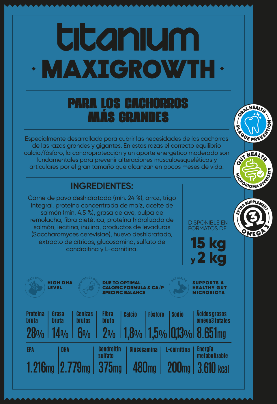 Arion Titanium MaxiGrowth - 15 KG