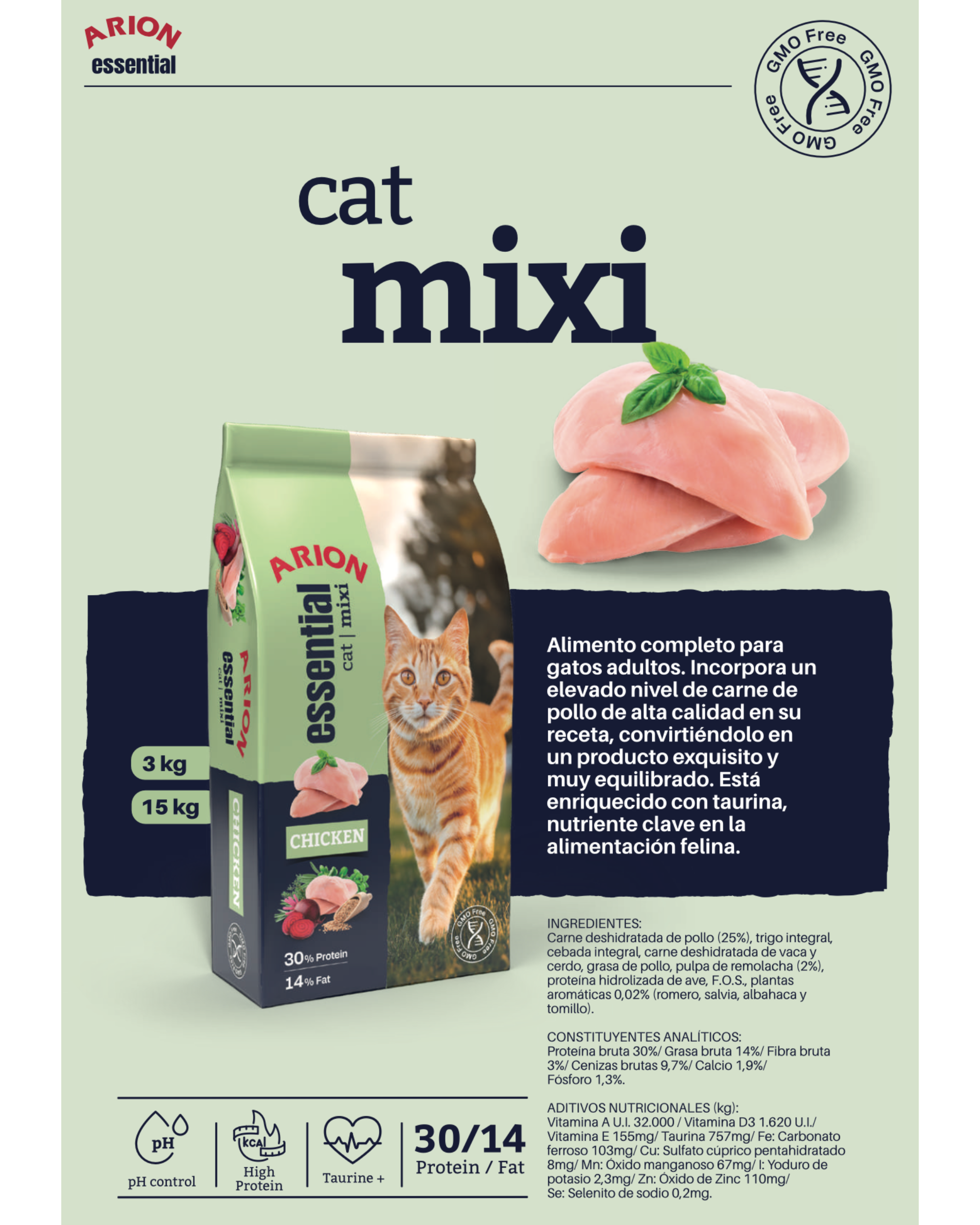 Arion Essential Cat Mixi - 15 KG