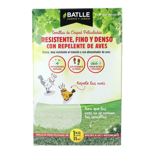 Semillas | césped resistente fino y denso con repelente de aves 1kg - Batlle