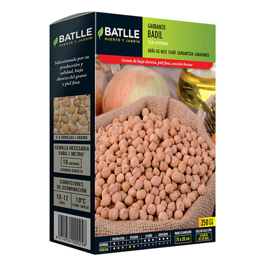 Semillas | Garbanzo Badil 250 g - Batlle